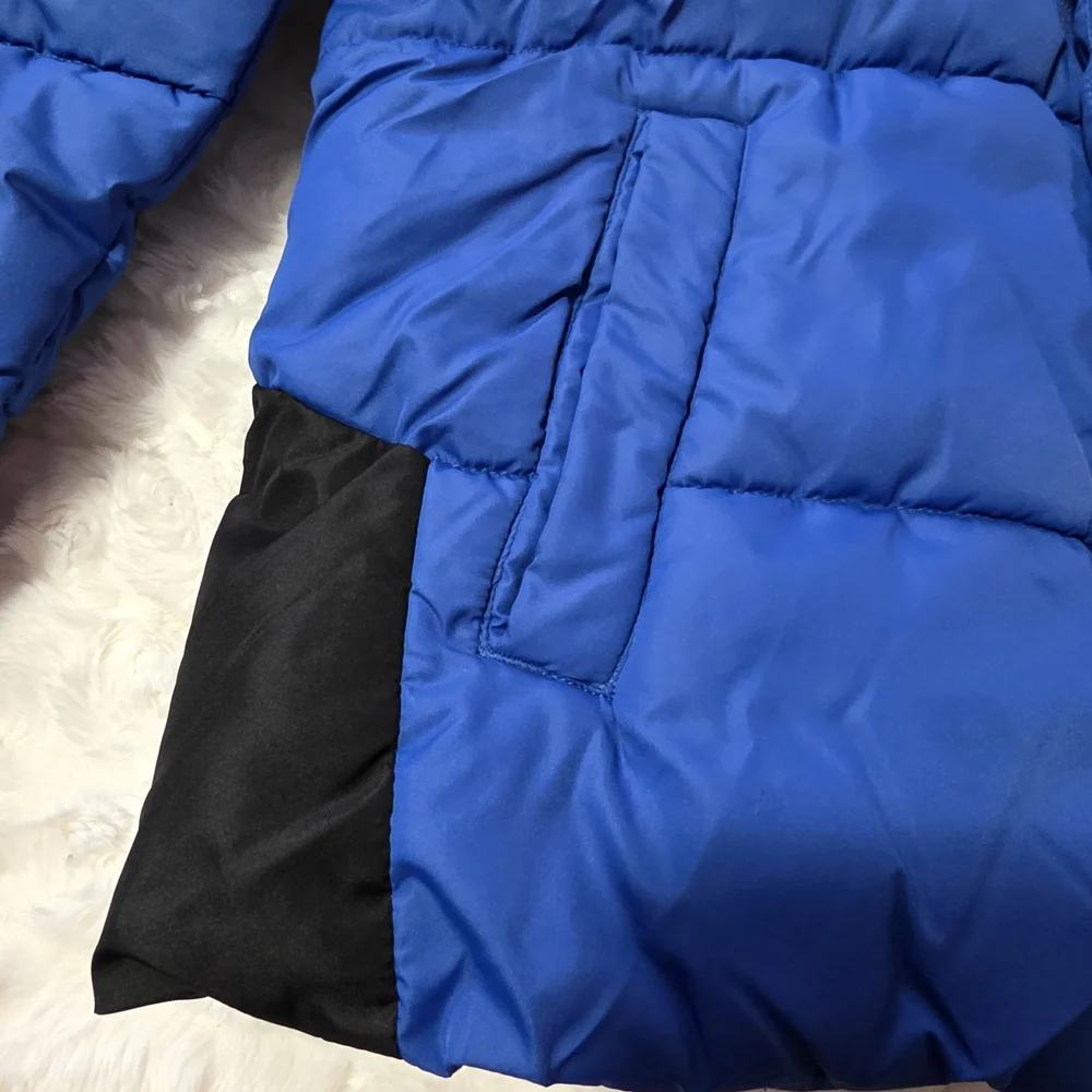 Wonder Nation Blue and Black Kids Puffer Jacket Size‎ 10/1